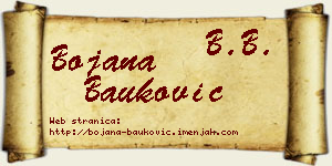 Bojana Bauković vizit kartica